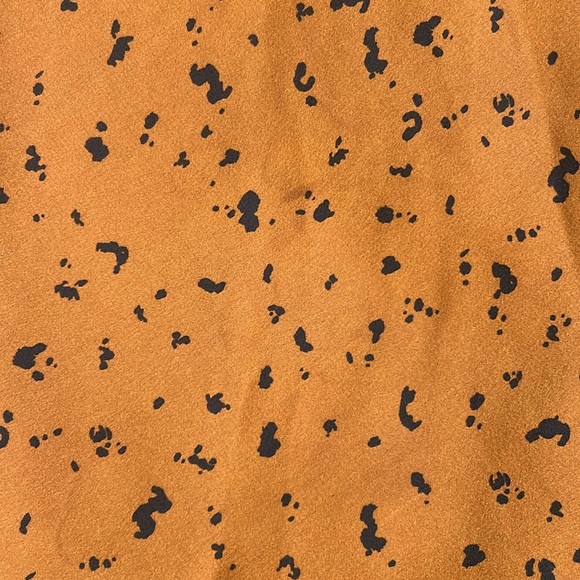 J.O.A Animal Print Midi Skirt in Bronze Dot Size Small - Picture 11 of 11